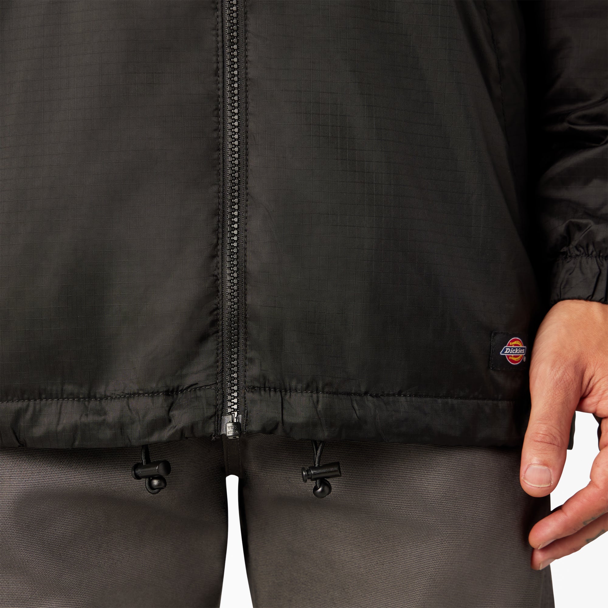 Fleece Lined Nylon Hooded Jacket - Image 10